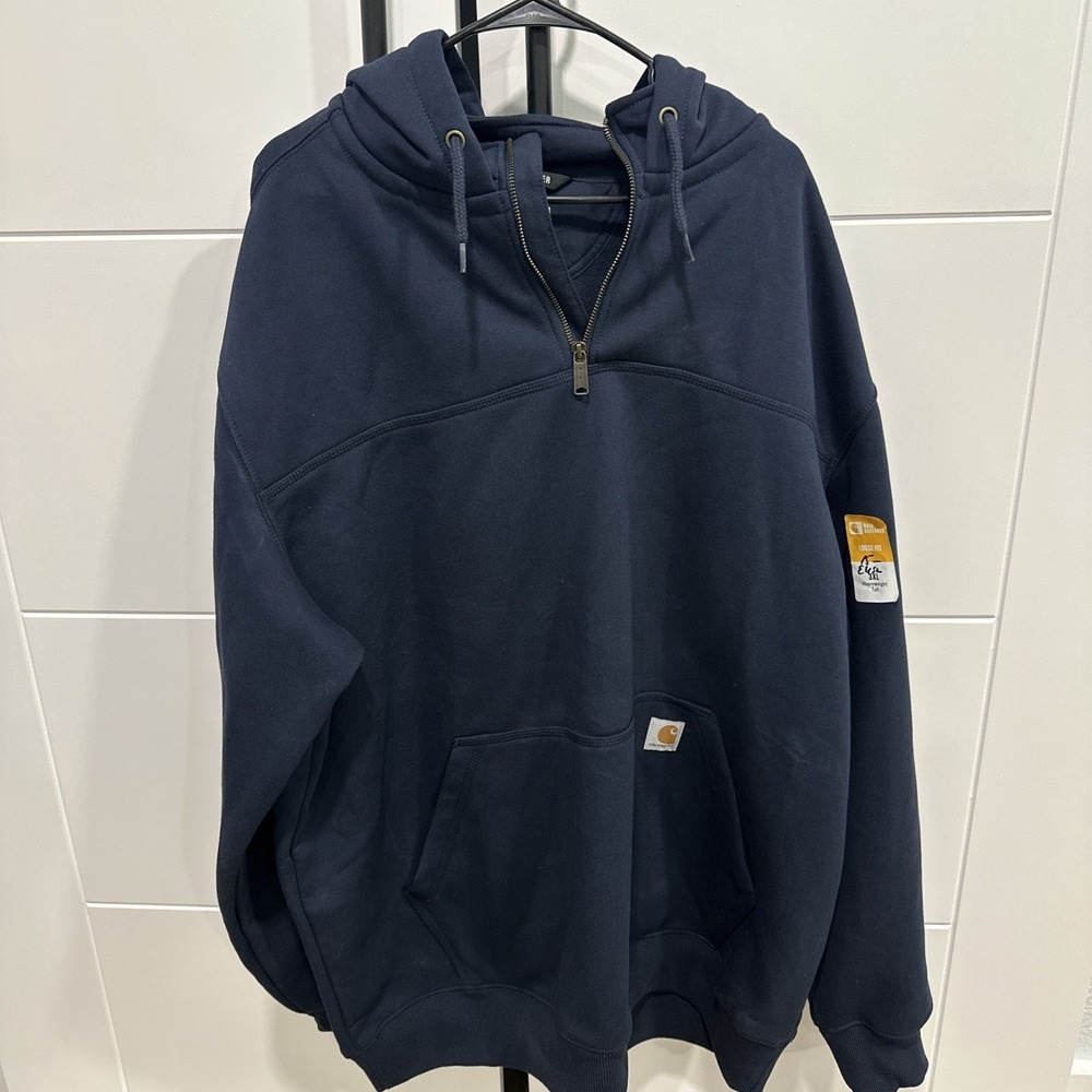 Carhartt Paxton Heavyweight Quarter Zip Sweatshirt Blue 3XL